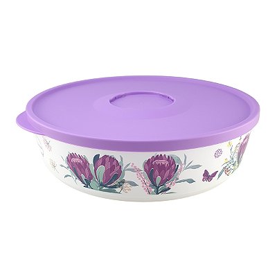 Tupperware Tigela Ilúmina Flores 2,5 litros Lilas