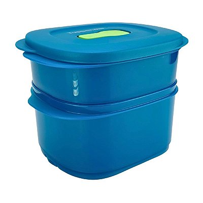 Tupperware Tigela Cristalwave Quadrada Geração ll 800ml + 500ml Verde