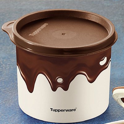 Tupperware Redondinha Chocolate 500ml