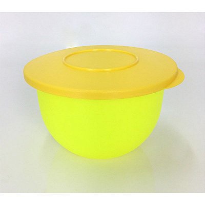 Tupperware Tigela Murano 1,3 litro Amarela Neon e Amarelo