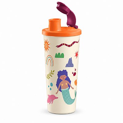 Tupperware Copo com Bico Folclore 470ml
