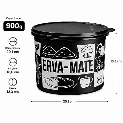 Tupperware Caixa Erva Mate Pop Box 900g