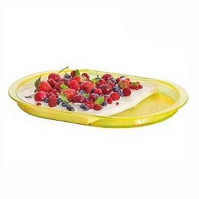 Tupperware Bandeja Oval Premier Amarela