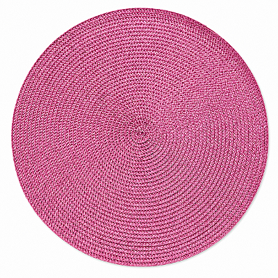 Jogo Americano Sousplast Redondo Pvc 38cm Rosa Escuro 1 Peça