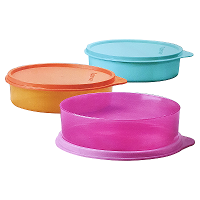 Kit Tupperware Tigela Colors 500ml 3 Peças