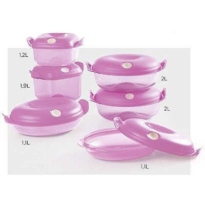 Tupperware Cristal Pop Kit 6 peças Policarbonato