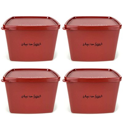 Kit Tupperware Jeitoso Feijão 800ml 4 peças