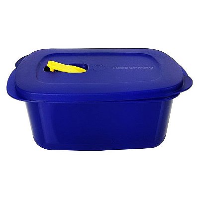 Tupperware Cristalwave Retangular Geração II 1,7 litro Azul