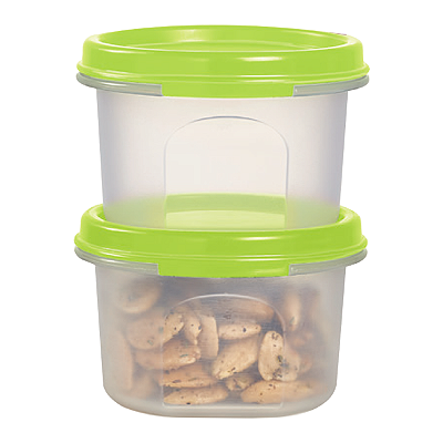 Kit Tupperware Modular Redondo 200ml n°1 Verde 2 peças