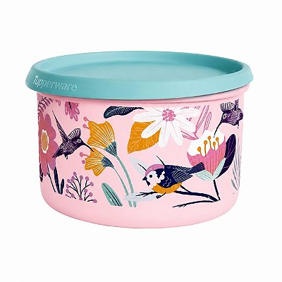 Tupperware Pote Master Mágico Vila das Flores 1,5 litro Rosa