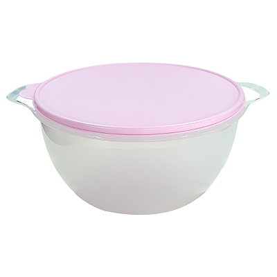 Tupperware Mega Criativa 10 litros Translúcida e Rosa