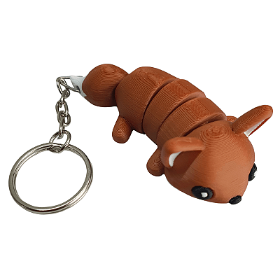 Chaveiro Articulado Raposa 3D
