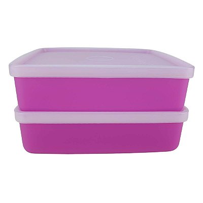 Kit Tupperware Refri Box 400ml Amora 2 peças