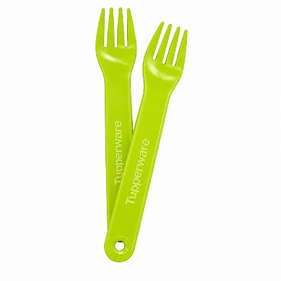 Kit Tupperware Garfo Portátil Verde 2 peças