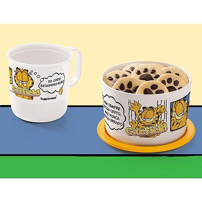 Tupperware Caneca Garfield 350ml + Mini Instantânea 575ml