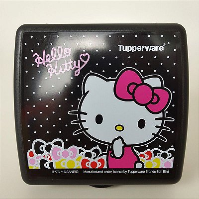Tupperware Porta Sanduíche Hello Kitty Rosa