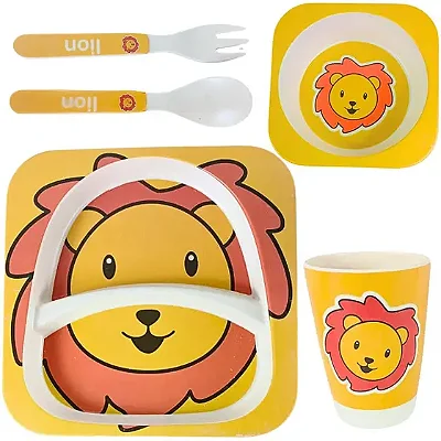 Kit Refeição Infantil Leãozinho 5 Peças
