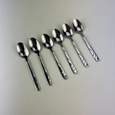 Kit Colher para Café Aço Inox 6 peças
