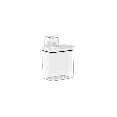 Dispenser para Amaciante e Sabão 1,5 litro Transparente e Branco