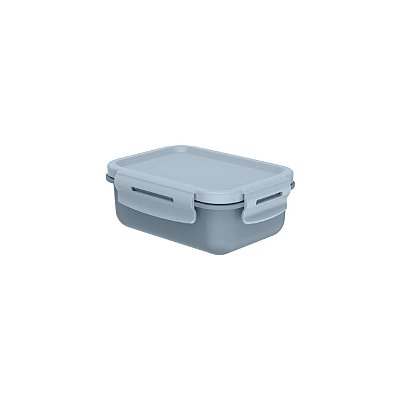 Marmita Hermética Mini Retângular 380ml Azul
