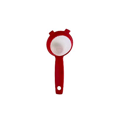 Peneira de Plástico Mini 7 cm Vermelha