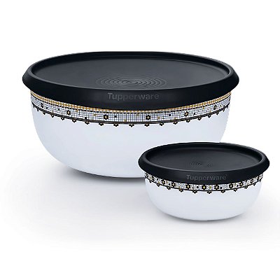 Kit Tupperware Tigela Toque Mágico Ladrinhos 2 peças