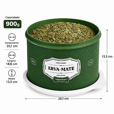 Tupperware Caixa Erva Mate Essences 900g