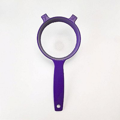 Peneira de Plástico Média 15 cm Roxa