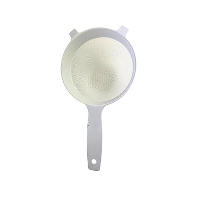 Peneira de Plástico Grande 18 cm Branca