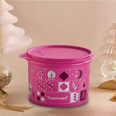 Tupperware Tupper Caixa Natal Mágico 1,1 litro Rosa
