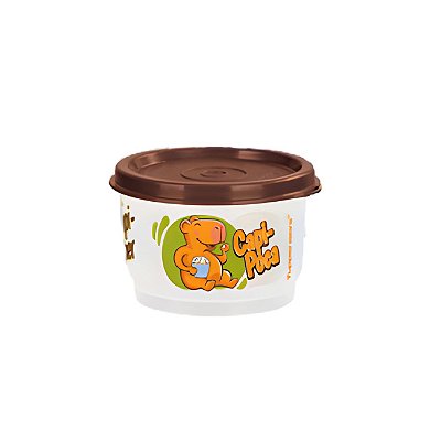 Tupperware Potinho Capivaras 140ml Transparente e Marrom