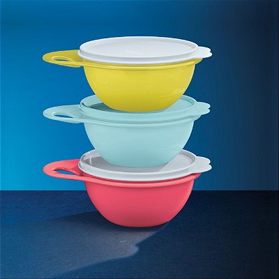 Kit Tupperware Extra Mini Criativa 600ml 3 peças