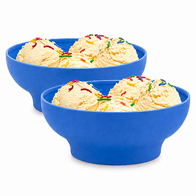 Kit Tupperware Tigelinha Ideal 400ml Azul Cobalto 2 peças