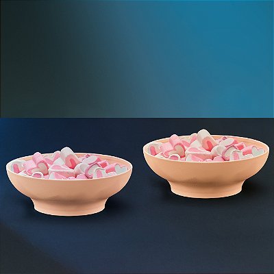 Kit Tupperware Tigelinha Ideal 400ml Creme 2 peças