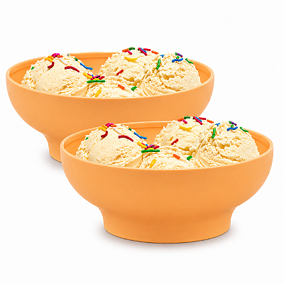 Kit Tupperware Tigelinha Ideal 400ml Creme 2 peças