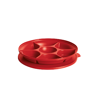 Tupperware Petisqueira Aloha vermelho