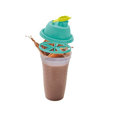 Tupperware Quick Shake II 500ml Transparente e Verde