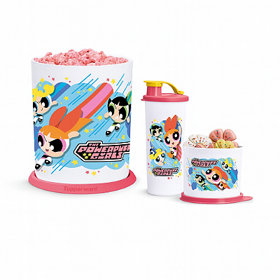 Kit Tupperware As Meninas Super Poderosas 3 Peças