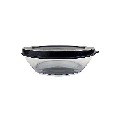 Tupperware Tigela Clear 410ml Transparente e Preta