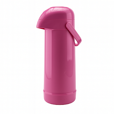 Garrafa Térmica 1 litro Pressão Rosa Magic Pump Termolar