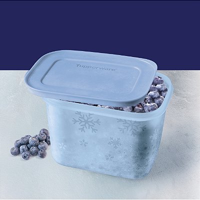 Tupperware Freezer Line Alto 1,1 litro Gelo Mirtilo