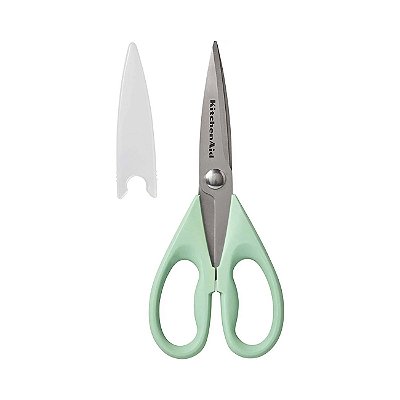 KitchenAid Tesoura Multiuso Verde com Capa Protetora
