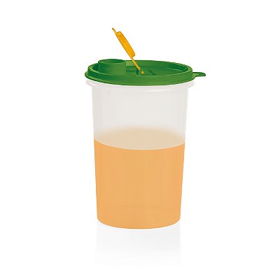 Tupperware Guarda Suco 1 Litro Transparente e Verde