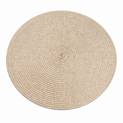 Jogo Americano Redondo Bege Areia 38cm