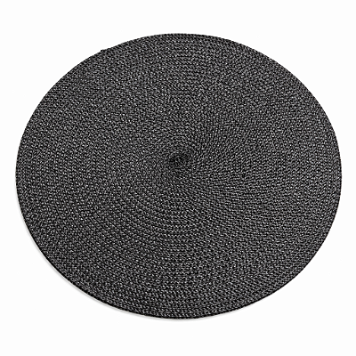 Jogo Americano Redondo Preto 38cm