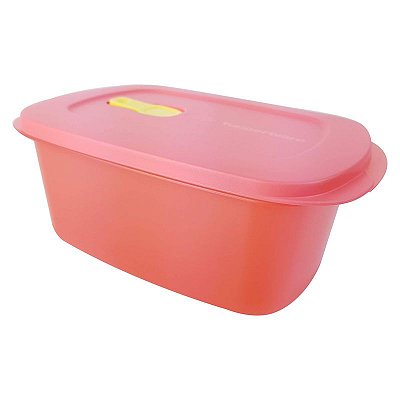 Tupperware Cristalwave Retangular Geração II 1,7 litro Laranja