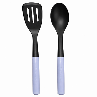Kit KitchenAid Utensílios de Cozinha 2 Peças Preto e Lilás