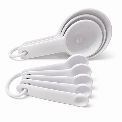 KitchenAid Kit Xicaras Medidoras + Colher Medidoras Branco