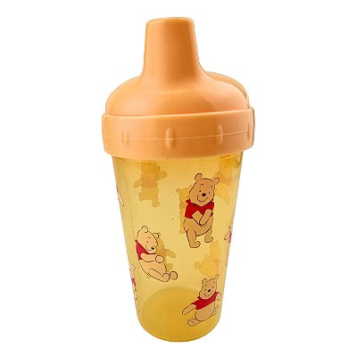 Copo Com Bico Ursinho Pooh Disney 300ml Amarelo