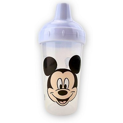 Copo Com Bico Mickey Baby Disney 300ml Transparente e Azul